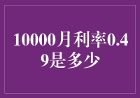 解密10000月利率0.49%的真正含义及其应用