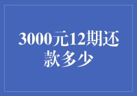 月下老人还是债主？揭秘3000元12期还款背后的秘密