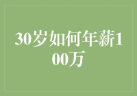 三十而立，年薪百万：打造卓越职业生涯策略指南