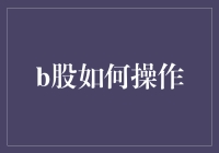 B股操作指南：策略与技巧详解