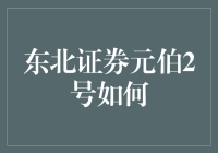 东北证券元伯2号：深度解析与投资策略