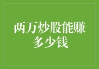 两万炒股能赚多少钱：理性与策略并行之探讨