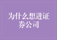 证券行业：梦想与现实的碰撞——为何我向往证券公司的大门