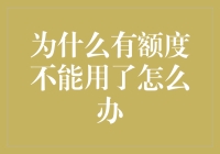 为啥额度用不了？解决方法在这儿！