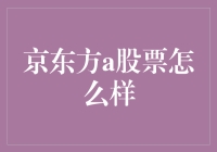 京东方A股票：潜力还是陷阱？