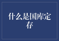 国库定存？听起来就像是我把我的钱藏在了国家保险箱里！