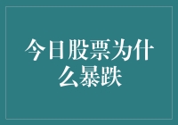 今天股市为何大跌？新手必看！