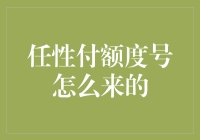 任性付额度号的来历：一场关于额度与爱的故事