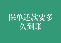 保单还款到账时间：影响及优化建议