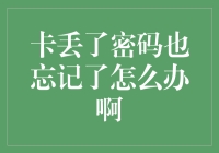 卡片丢失后的紧急应对策略：找回密码，找回安心