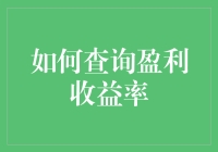 如何轻松掌握盈利收益率查询技巧？