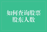 如何查询股票股东人数：深入分析与操作指南