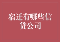 宿迁市信贷公司的全面分析与选择指南