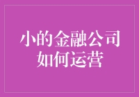 小金融公司高效运营策略：构建差异化金融服务