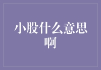 小股：从字面到内涵的深度解读