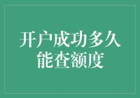 开户成功，银行额度查询攻略，你准备好了吗？