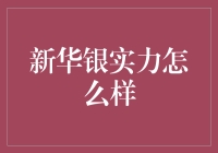 新华银实力如何？我们来看看！