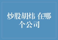 炒股胡炜：一位证券分析师的成长之路与所在公司