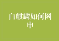 白麒麟网申秘籍：手把手教你轻松搞定申请流程！