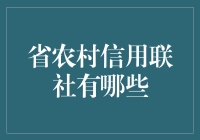 省农村信用联社，农村里的金融村长