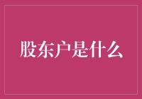 股东户：从股东身份到社会价值的探索