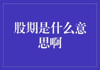 股期？这不就是股市的那个定期吗？