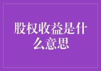 股权收益到底是个啥？新手必看！