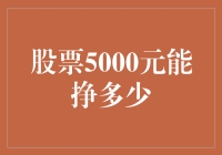 5000元资本在股票市场中的潜在收益与风险分析