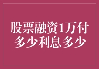 股市融资1万块，利息究竟怎么算？