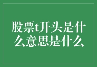 投资入门：股票T开头的秘密解析