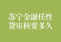 苏宁金融任性贷审核要多久？给你的银行卡做个长跑冠军般的等待吧！