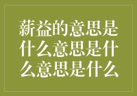 薪益的意思是什么意思？新手的疑惑与解答