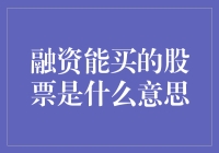 融资能买的股票是什么意思：了解融资融券的含义与应用