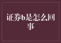 证券B：你的钞票在炒股时的神秘搭档