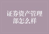 证券资产管理部？那是啥玩意儿！