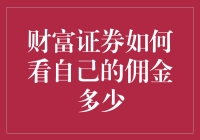 财富证券佣金查询方法详析：轻松掌握自己的交易成本