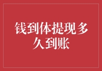 钱到体提现，是神速还是慢吞吞？揭秘提现到账的真相！