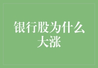 银行股大涨背后：政策调整与经济复苏的双重推动