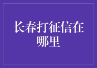 征信查询小记：长春的我，如何优雅地查征信？