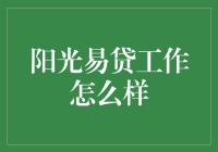 阳光易贷工作怎么样：一份专业金融行业的职场探索