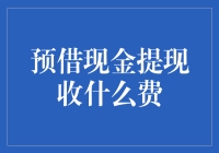 预借现金提现：服务背后的费用解析