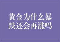 黄金为什么暴跌还会再涨吗？——从经济视角剖析黄金价格波动